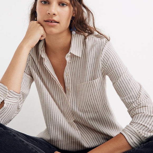 Madewell Tops - ❌SOLD❌NWOT Madewell Classic Flannel  Button-Back